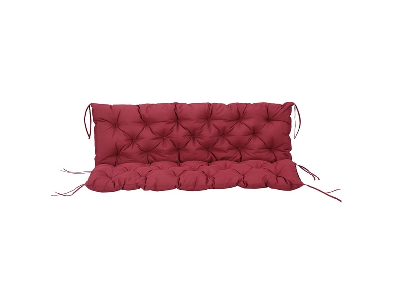  Coussin de banc 3 places avec attaches polyester et mousse 150 x 98 x 8 cm  - Conforama B
