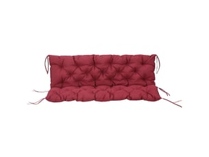 Coussin de banc 3 places avec attaches polyester et mousse 150 x 98 x 8 cm
