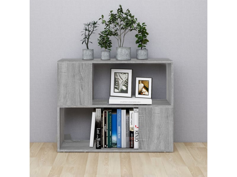  Bibliothèque, séparateur de pièce sonoma gris 80x24x63 cm  - Conforama C
