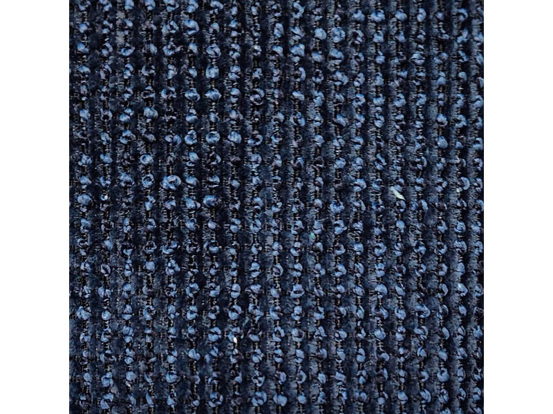  Fauteuil relax tissu chenille armature chromée bleu - silver  - Conforama E