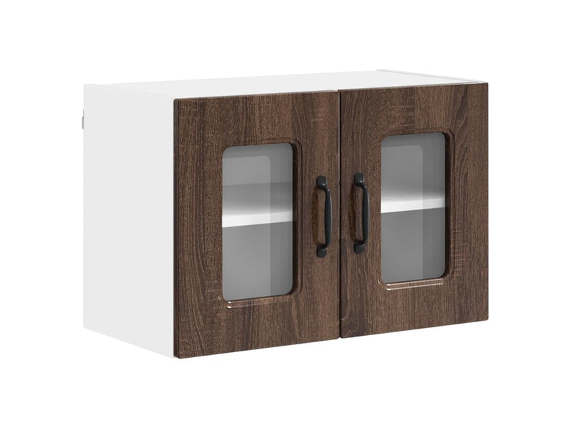  Meuble mural de cuisine | armoire de cuisine chêne brun 60x31x40cm shl7020  - Conforama A