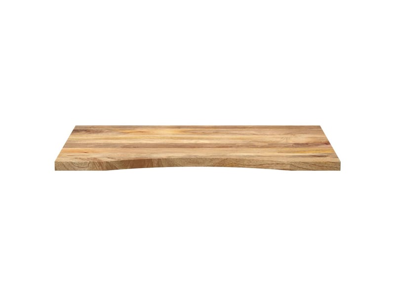 Dessus de bureau - dessus de table - plateau de table avec courbe 90x60x2,5 cm manguier massif brut - Conforama C