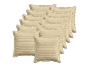 Lot de 12 housses de coussin houten gris vert clair 40 x 40 cm cf49008