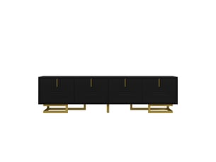 Meuble tv coloris noir 160 cm Qualité haut de gamme