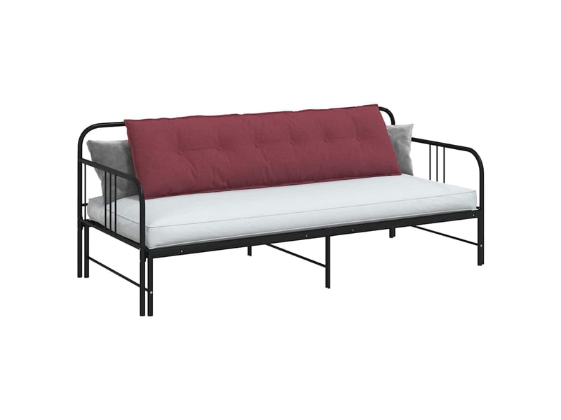  Coussin de dos, coussin de dossier bordeaux 180 x 19 x 50 cm tissu cf54590  - Conforama C