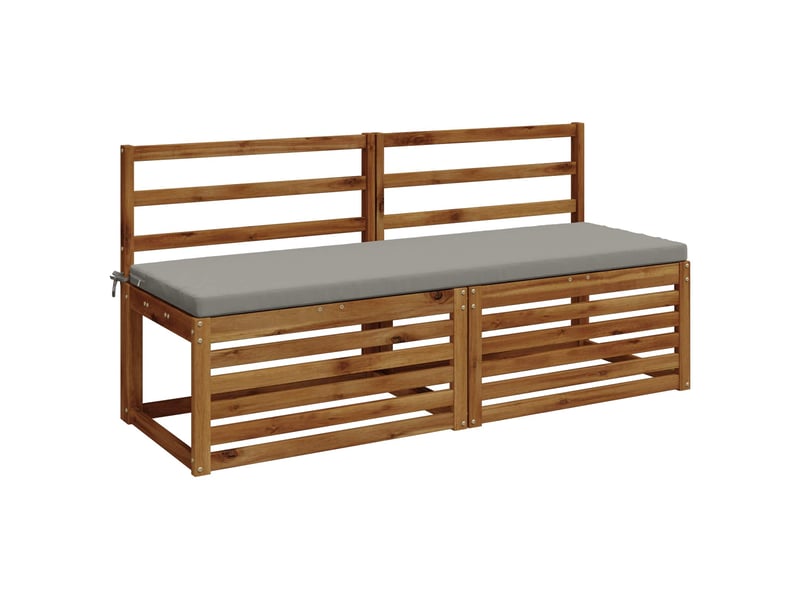  Lot de 2 coussins de banc, coussins d'assise soest 100 % polyester gris cf57258  - Conforama C