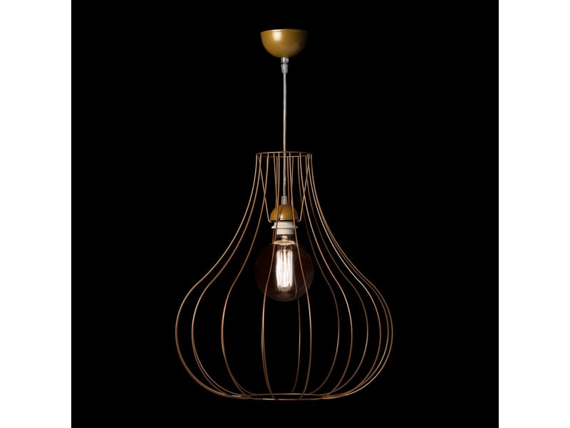  Lampe suspension en métal leonie 50cm or  - Conforama B