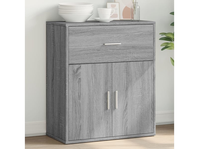  Buffet - bahut - meuble de rangement sonoma gris 60x31x70 cm bois d'ingénierie  - Conforama B