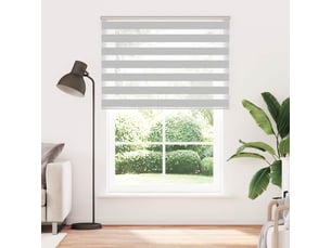 Store zèbre, store de fenêtre gris clair largeur du tissu 160,9 cm polyester cf48488