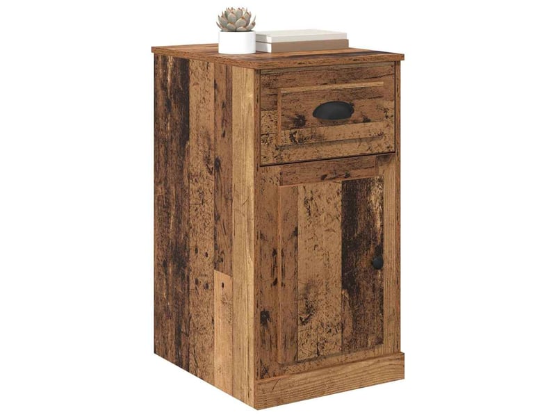  Meuble d'appoint, meuble de rangement salon 40 x 50 x 75 cm bois d'ingénierie bois ancien  - Conforama C