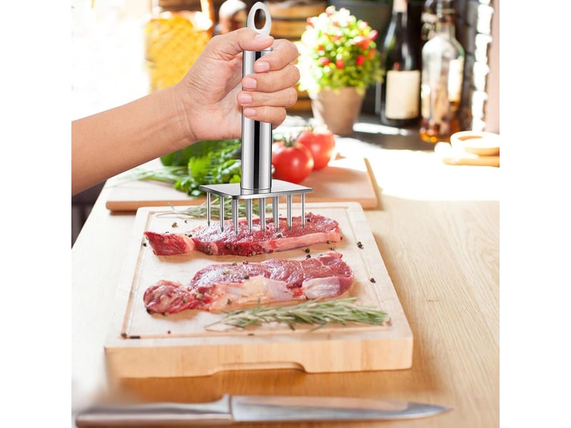 Attendrisseur de steak, agrafeuse d'attendrisseur de viande attendrisseurs de volaille avec batteur à viande attendrisseur de marteau à viande - Conforama C