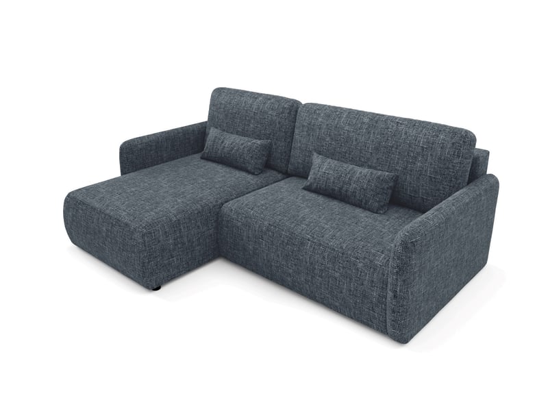  Canapé d'angle convertible livello l gris anthracite  - Conforama D