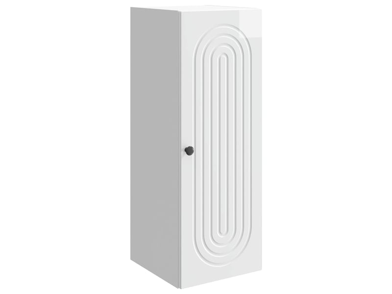  Armoire murale salon, meuble de rangement blanc brillant 33 x 34,5 x 90 cm shl4695  - Conforama A