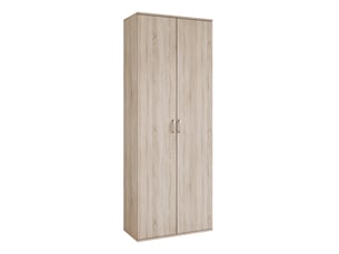 Armoire tio - 2 portes - 6 compartments - 70x34x189 cm - chêne sonoma