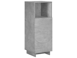 Armoire de salle de bain, meuble de rangement gris béton 36.5x38x95 cm