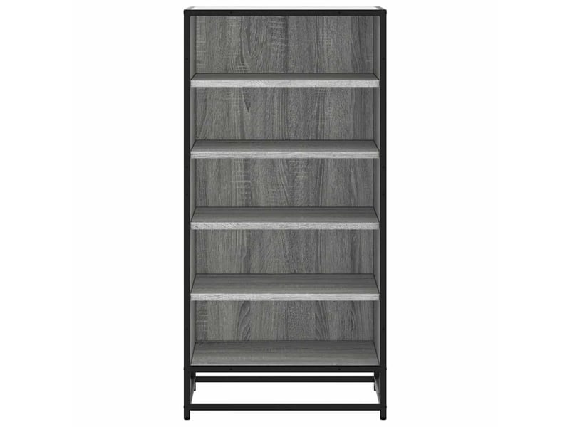  Meuble à chaussures, étagère à chaussures sonoma gris 48x38x97,5cm bois d'ingénierie  - Conforama D