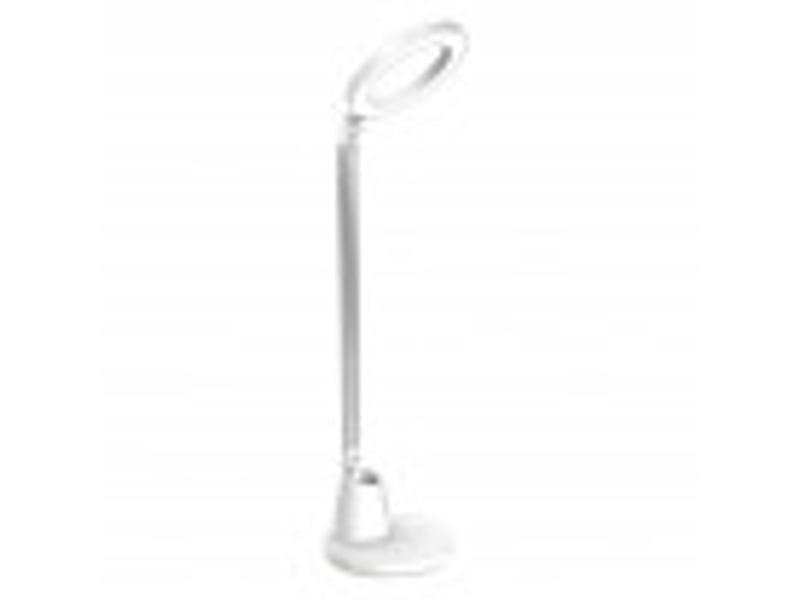  Fabrilamp calcita lampe de bureau led blancargent 8 w 640 lm 4000 k, tactile et pliable 139871001 - Conforama B