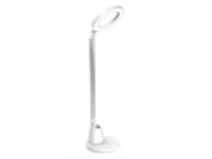 Fabrilamp calcita lampe de bureau led blancargent 8 w 640 lm 4000 k, tactile et pliable