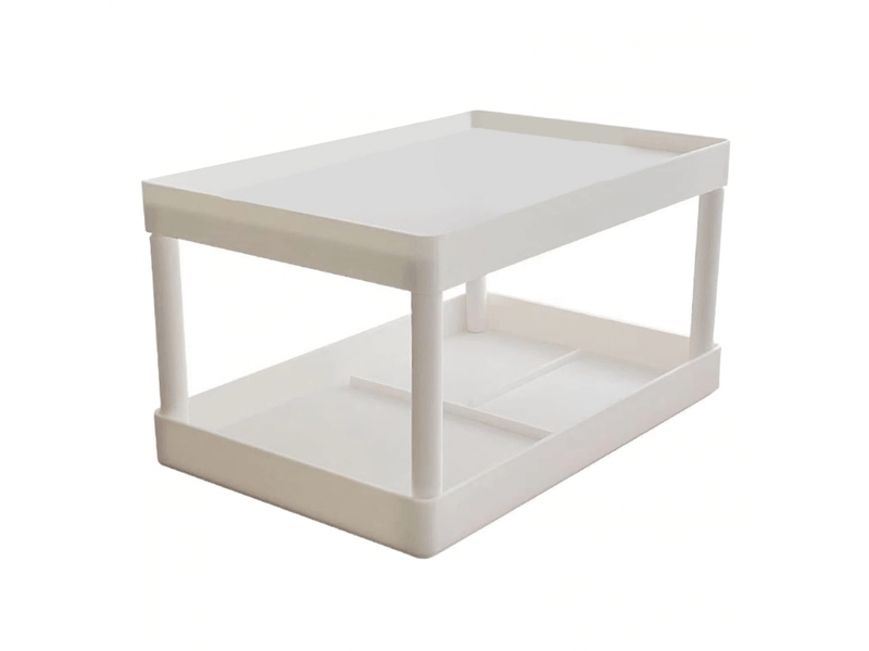  Présentoir de maquillage à 2 niveaux pour chambre, bureau, dortoirs étudiants, support de rangement pour débris de bureau, petit  - Conforama A