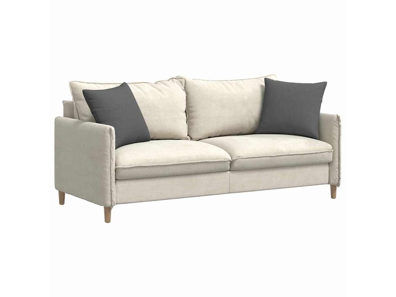  Lot de 2 coussins de canapé, coussins décoratifs tissu gris foncé 45 x 45 cm cf58859  - Conforama C