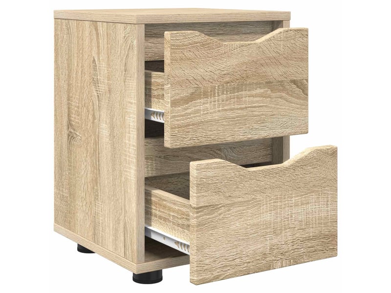  Table de chevet - cabinet de chevet - table de nuit chêne sonoma 30,5 x 30 x 43 cm  - Conforama D