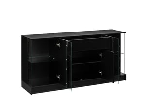 Buffet 6 porte(s)  1 tiroir(s) TCQPZ  - 150 cm coloris noir 