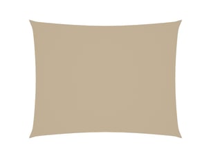 Voile de parasol - voile d'ombrage tissu oxford rectangulaire 2,5x4 m beige