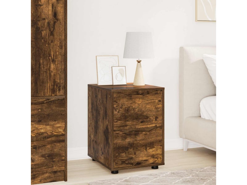  Armoire de rangement, commode de rangement 40 x 48 x 57 cm bois d'ingénierie shl9455  - Conforama B