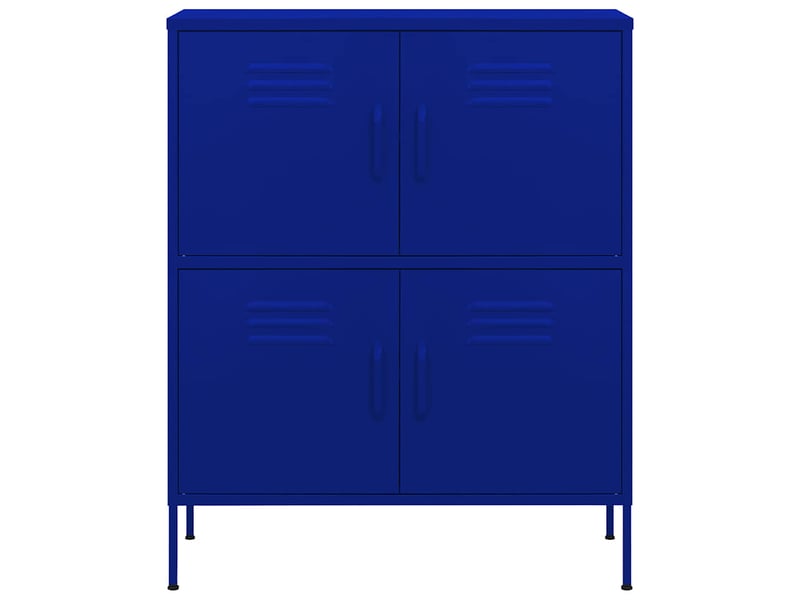  Armoire de rangement, rangement bureau bleu marine 80x35x101,5 cm acier shl3213  - Conforama C