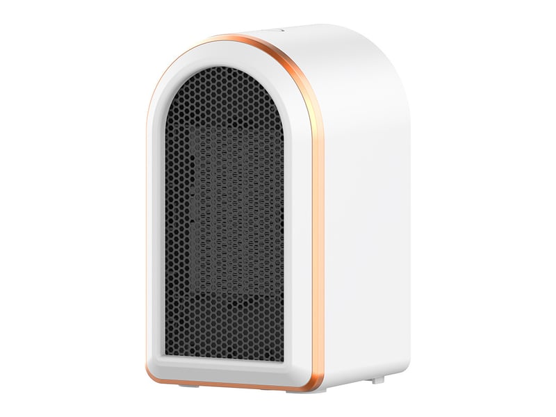 Chauffage électrique portable, élément chauffant en céramique ptc à économie d'énergie, chauffage silencieux, 1200 watts, blanc - ysk0005443ly YSK0005443LY - Conforama A