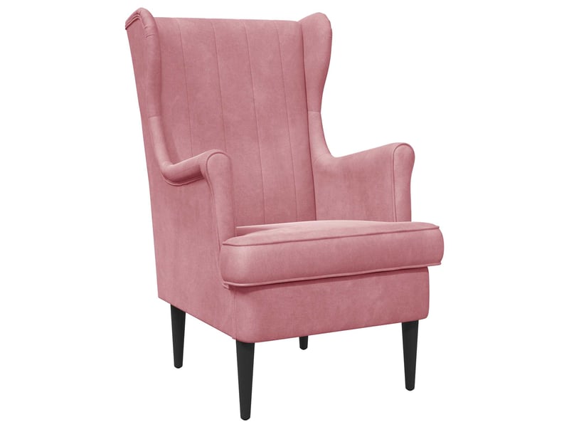  Vidaxl fauteuil rose velours  - Conforama A