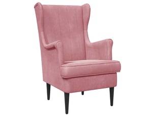 Fauteuil relax manuel VIDAXL Velours rose