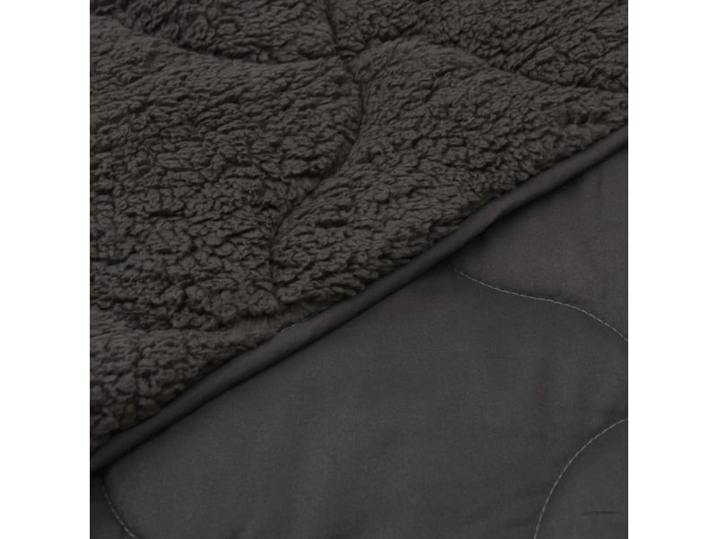 Duvet d'hiver - couette 200 x 200 cm hiver - couette anthracite respirant - Conforama E