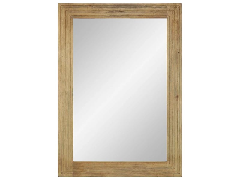  Miroir salle de bain, miroir de toilette marron 50x70x2,5 cm bois de manguier cf62650  - Conforama A