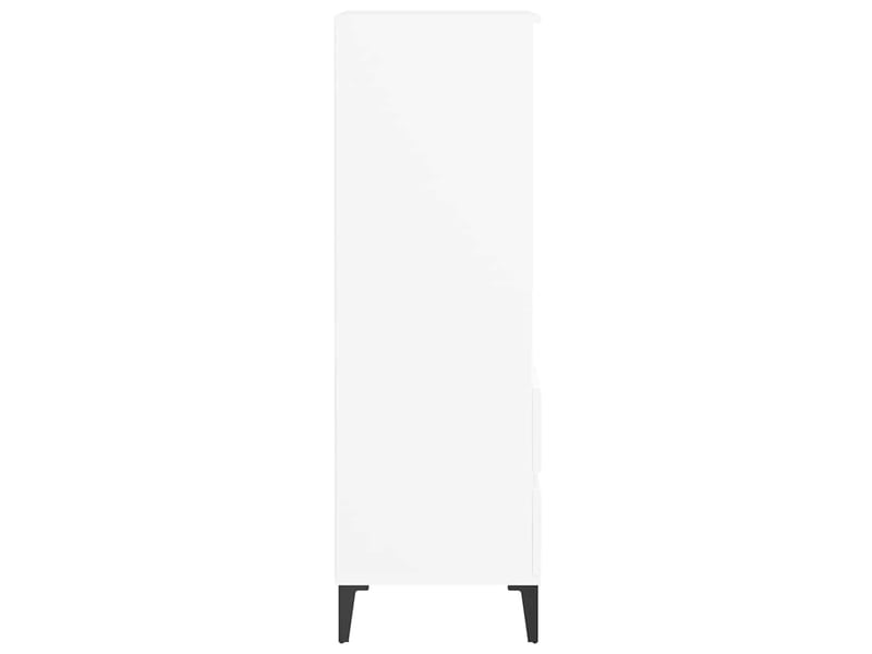  Buffet haut - bahut - meuble de rangement blanc 40x36x110 cm bois d'ingénierie  - Conforama E