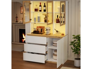 Vitrine coloris bois clair - x