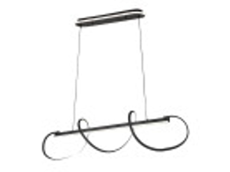  Fabrilamp yupi, suspension, moderne, led, 149 w, 13572 lm, 3000-4000-6000 k, noir, 50-100 x 97 x 25 cm 249292009 - Conforama B