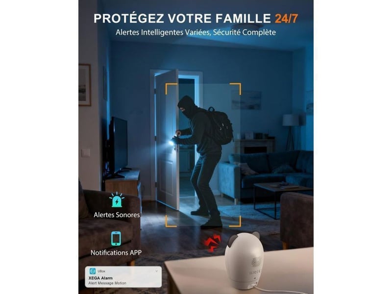  Camera securite 4g interieur 2k qhd avec vision infrarouge 149519_AABWH91851_6_DROPFR - Conforama D
