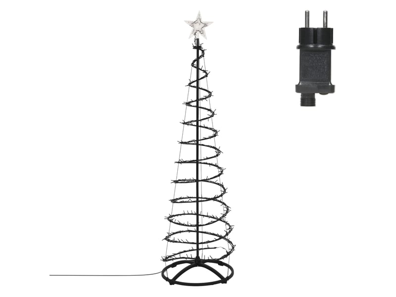 Ecd germany sapin de noël spirale led 180 cm avec étoile éclairage de noël cône guirlande lumineuse effet cascade avec 15 modes de lumière minuterie et 640 leds blanc chaud pour maison ou jardin ip44 ECD Germany GmbH - Conforama C