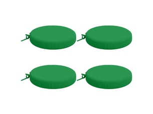 Lot de 4 coussins de siège, coussins d'assise soest 100 % polyester vert cf60610
