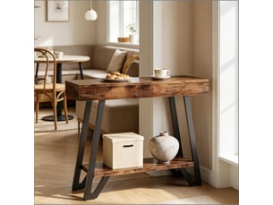 Table basse rectangulaire coloris bicolore LPOSPI - 30 cmx103 cm