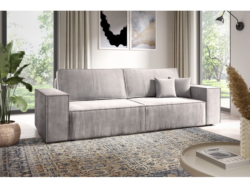 Canapé convertible mille mini gris - Conforama B