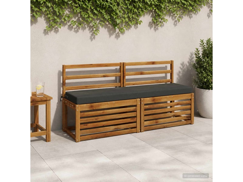  Coussin de banc, coussin d'assise, coussin de canapé soest 100 % polyester anthracite cf52941  - Conforama B