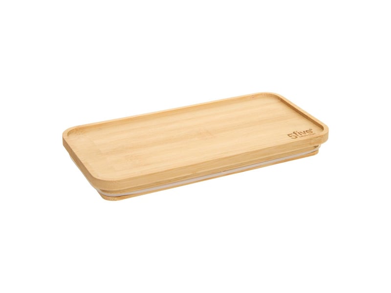  Boîte de conservation rectangulaire avec couvercle en bambou eske 3l transparent ESKE BAMBOU - Conforama D