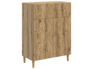 Buffet - bahut - meuble de rangement chêne artisanal 66 x 34,5 x 90 cm bois d'ingénierie