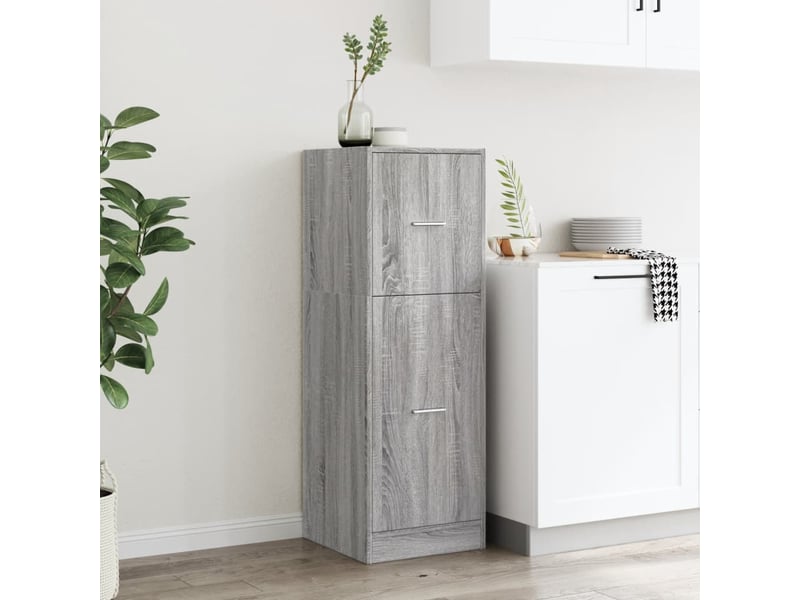  Armoire apothicaire sonoma gris 40x41x118 cm bois d'ingénierie  - Conforama C