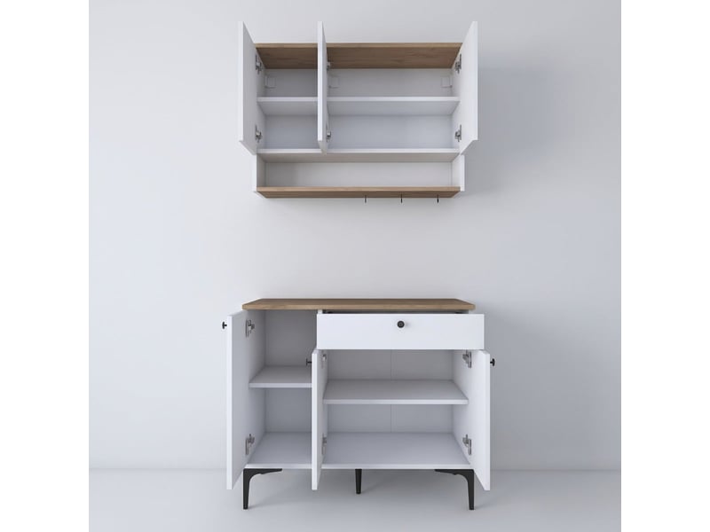  Buffet multiusage avec meuble haut et tiroir habitat  - Conforama C