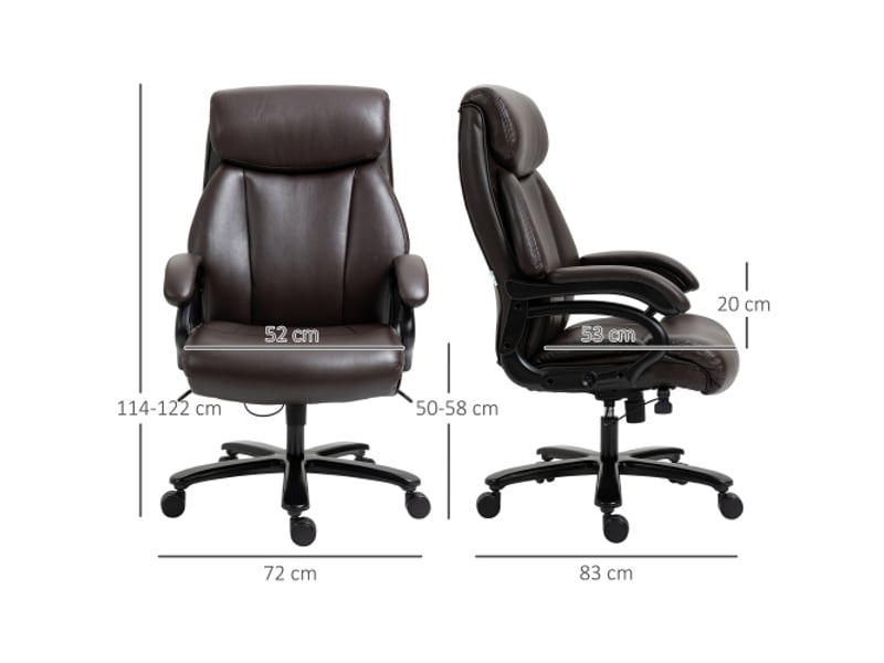  Fauteuil de bureau gaming ergonomique, rembourrage épais, inclinable, réglable, 180 kg  - Conforama C