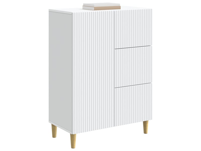  Buffet - bahut - meuble de rangement blanc 66 x 34,5 x 90 cm bois d'ingénierie  - Conforama C