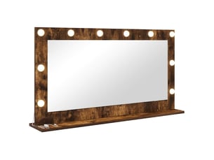 Miroir rectangulaire à fixer coloris marron <strong></strong> <strong></strong> - 100 cm x 55 cm